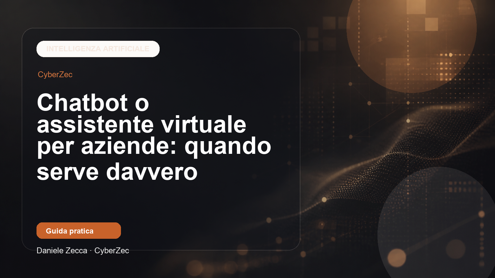 Chatbot o assistente virtuale per aziende: quando serve davvero