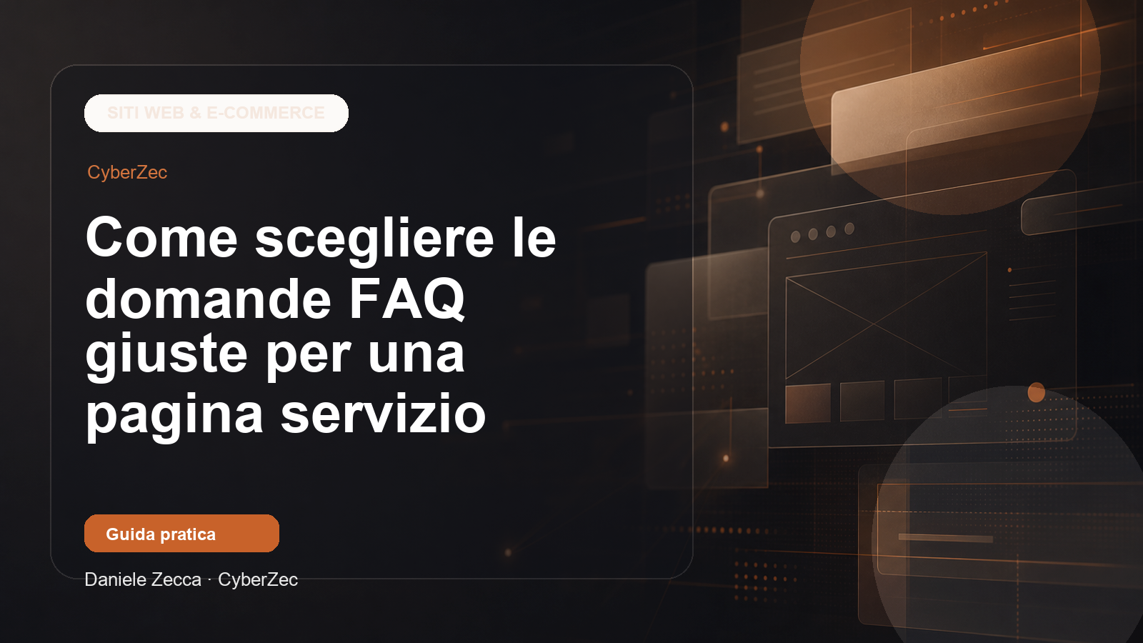 Come scegliere le domande FAQ giuste per una pagina servizio