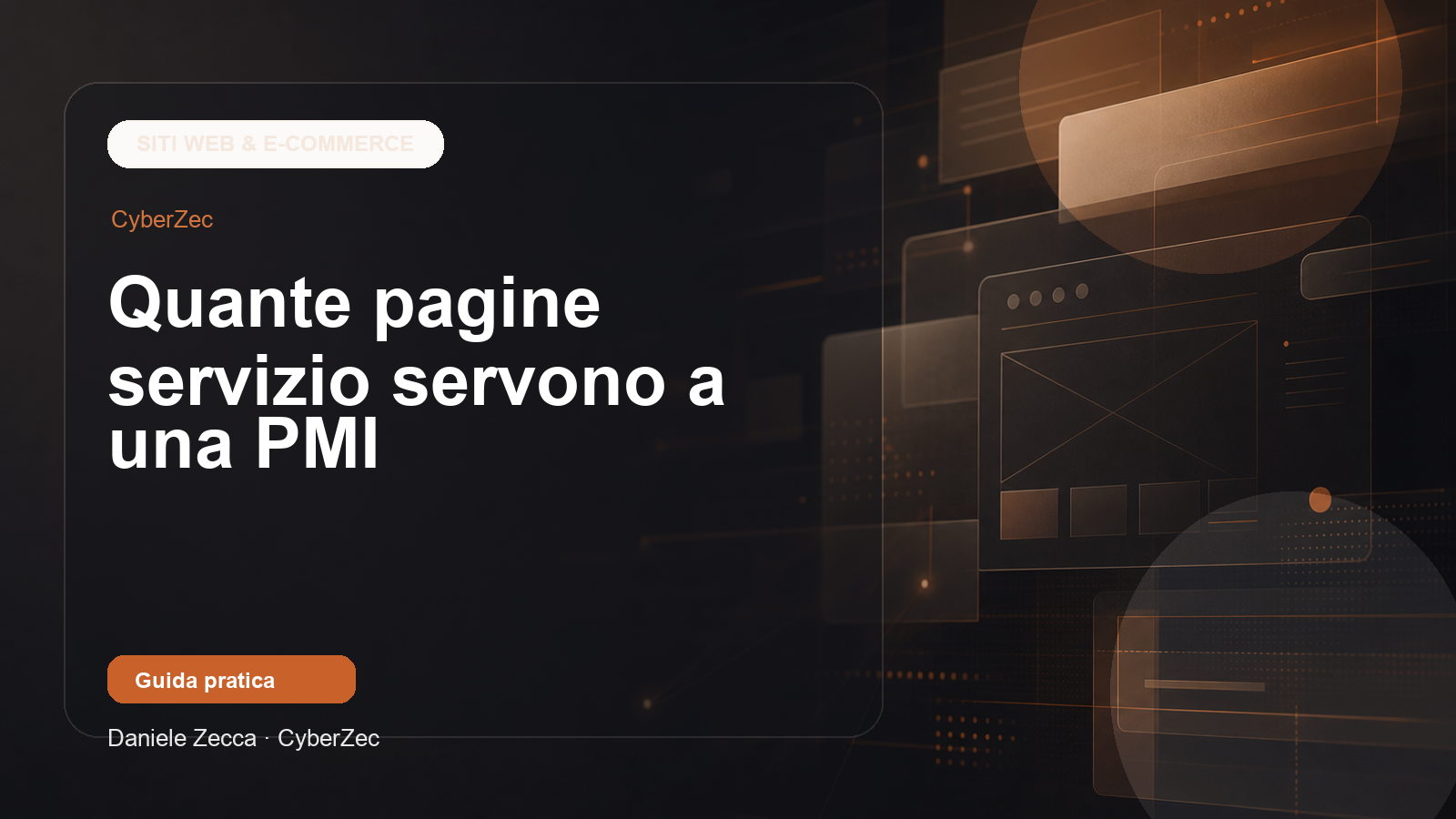 Quante pagine servizio servono a una PMI per farsi trovare e contattare